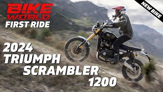 2024 Triumph Scrambler 1200 XE amp X  Launch First Ride [upl. by Tronna]