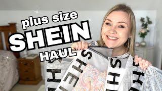 Surprising SHEIN Plus Size Haul  apple shaped body fashion [upl. by Tcideneb]