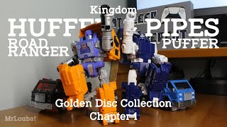 Transformers Kingdom Huffer amp PipesGolden Disc Road Ranger amp Puffer  MrLoubat Review No 37 [upl. by Catha]