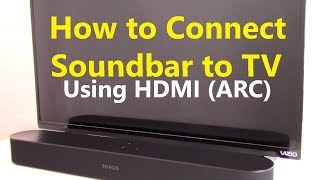 How to Connect Soundbar to TV using HDMI ARC [upl. by Bergstein844]