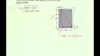 0141 Average normal strain  EXAMPLE [upl. by Aivil]