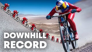 Max Stöckl Sets WORLD RECORD Fastest MTB Downhill Speed 167KPH [upl. by Harbert]