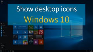 How to show desktop icons in windows 10 [upl. by Tini]