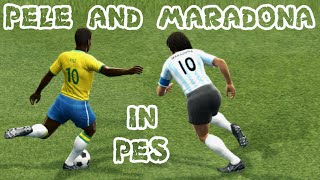 Pele and Maradona in PES [upl. by Norabel]