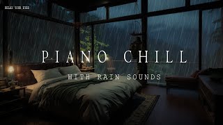 Forest Vibes for Better Sleep 🌧️🌿 Gentle Piano and Rain Sounds 🎹 Nighttime Serenity and Relaxation 💤 [upl. by Enelear429]