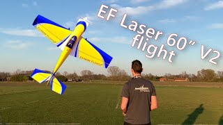 Extreme Flight Laser 60quot V2 Flight  Aerobertics RC Store Belgium [upl. by Kosse]