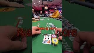 Pocket Kings in the WSOP Main Event poker shorts wsop [upl. by Wilek]