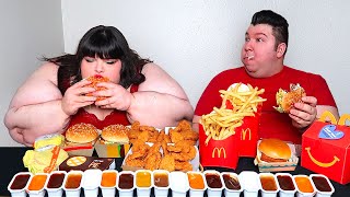 Massive McDonalds Feast With Hungry Fat Chick • MUKBANG [upl. by Nujra858]