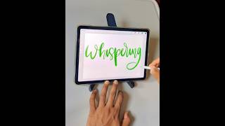 Hand lettering on iPad digitalart calligraphy procreateart ipadlettering [upl. by Nylemaj]