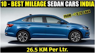 Top 10 Highest Mileage Giving Sedan Cars In India 2023  Best Mileage Sedan Cars In India 2023 [upl. by Elpmid482]