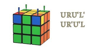 Rubiks Cube  positioning the four yellow corners [upl. by Elsy]