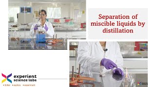 Separation of Miscible Liquids by Distillation [upl. by Imtiaz629]