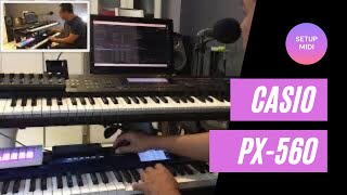 Piano Casio PX560M Privia Halion 6 e Juno Stage parte 23 [upl. by Leavelle]