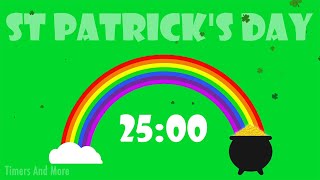 25 Minute Timer for St Patricks Day [upl. by Hamo]