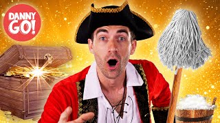 Swab the Deck 🫧🏴‍☠️  Pirate Clean Up Song  Danny Go Songs for Kids [upl. by Lilia]