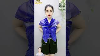 Master Scarf Styling Techniques for ladies Shorts fashion scarffashion [upl. by Ralaigh576]