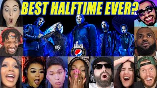 The Best Reactions To Super Bowl LVI Halftime  Dre Snoop Eminem Mary J Kendrick 50 cent [upl. by Symon]