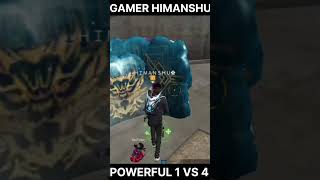 POWERFUL 1VS4  HEADSHOT MACHINE  FREE FIRE  freefire gaming [upl. by Eiduam]