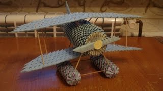 How to make a 3D origami Airplane Part 1 [upl. by Ridgley]