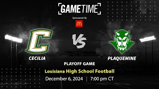 Cecilia vs Plaquemine  Louisiana  12062024 [upl. by Eirased]