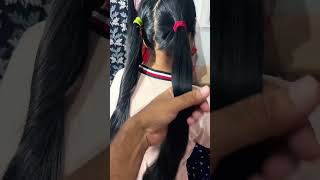 Two ponytail pulling very hard by man hairstyles longhair pulling [upl. by Nekcarb]