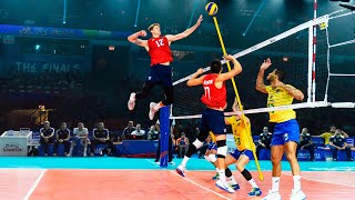 TOP 30 Attacks in 3rd Meter  Best Moments in Volleyball History HD [upl. by Enilekcaj]