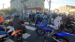 1000 BIKES TAKE OVER PHILLY STREETS DOING WHEELIES [upl. by Nyret731]