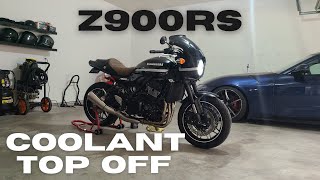 z900rs Coolant Top Off  COOLANT TYPE [upl. by Lib]