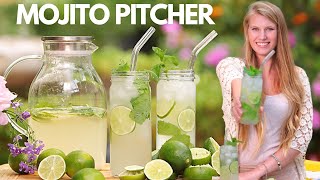 Mojito Recipe  How To Make  BEST Large Batch Party Pitcher [upl. by Strohl]