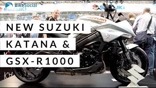 2019 Suzuki Katana amp GSXR revealed  INTERMOT Köln [upl. by Annaek]