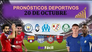 ✅⚽ PRONOSTICOS DEPORTIVOS DOMINGO 20 DE OCTUBRE  PREMIER LEAGUE  BETFACIL ⚽ [upl. by Artus]