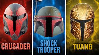 EVERY SINGLE Mandalorian Helmet TypeVariant Explained [upl. by Payton]