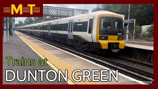 Trains at Dunton Green [upl. by Ethe]