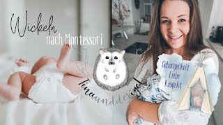 WICKELN nach MONTESSORI 🍼Bindungsaufbau am Wickeltisch montessoribaby montessorizuhause [upl. by Assyl520]