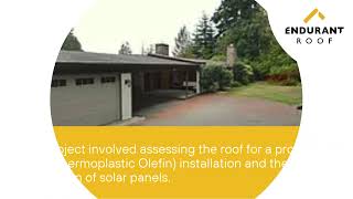 Flat Roof Inspection in Edmonds WA  Endurant Roof [upl. by Amlev944]