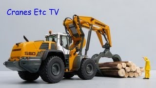 NZG Liebherr L 580 LogHandler by Cranes Etc TV [upl. by Drol405]