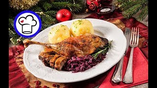 GÄNSEKEULE mit Soße Gänsebraten Festagsbraten [upl. by Warfield937]