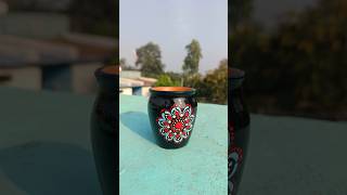 Mandala art on cup shortvideo alkarangoliart [upl. by Conrade]