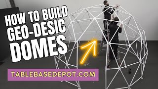 How To Build A Igloo Geodesic Dome Tent 4M Time Lapse  TableBaseDepotcom geodesicdome [upl. by Trinidad]