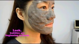 Woww Carbonated Bubble Clay Mask Does it work！ [upl. by Nivahb]