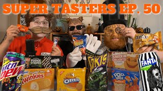 Super Tasters Podcast Ep 50  Zombie Takis Beetle Juice and Cinnamon Toast Crunch Bacon [upl. by Nyrok]