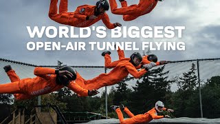 How is it like to fly in the Worlds biggest outdoor vertical wind tunnel [upl. by Annaej]