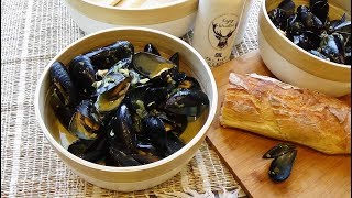 Moules marinières à la crème sans vin [upl. by Haik827]