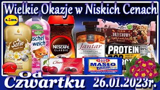 Lidl  Nowa Gazetka Promocyjna  Oszczędzaj z Lidlem Od Czwartku 26012023  W Lidlu Się Opłaca [upl. by Bbor619]