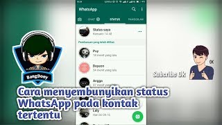 Cara Menyembunyikan Status WhatsApp Pada Kontak Tertentu [upl. by Curzon447]