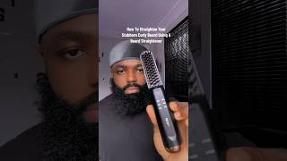 how to use the beard straightner bearding beardroutine mensgroomingbeardstraightneter [upl. by Malkah]