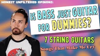 Is Bass Just Guitar for Dummies  Honest UnFiltered Opinions 4 [upl. by Nap]