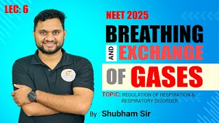 Breathing and Exchange of Gases  06  regulation of respiration  Class 11 Neet 2025 [upl. by Akemed536]