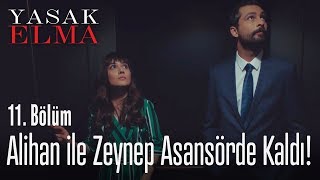 Alihan ile Zeynep asansörde kaldı  Yasak Elma 11 Bölüm [upl. by Gaultiero47]