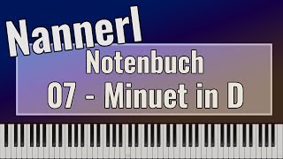 Nannerl Notenbuch  No 7 Minuet in D  Easy Piano Tutorial [upl. by Llien]